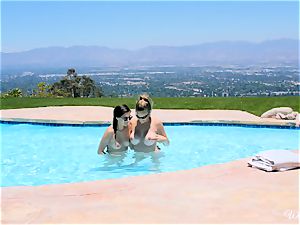 Shyla Jennings and Ryan Ryans after pool coochie party